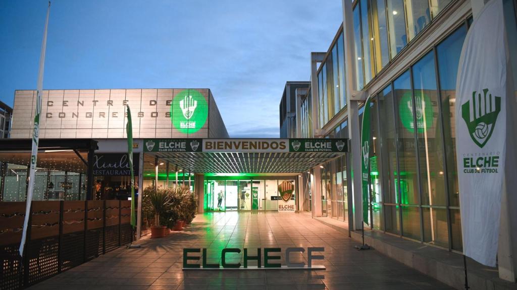 El Palacio de Congresos donde se ha organizado la gala del centenario del Elche.