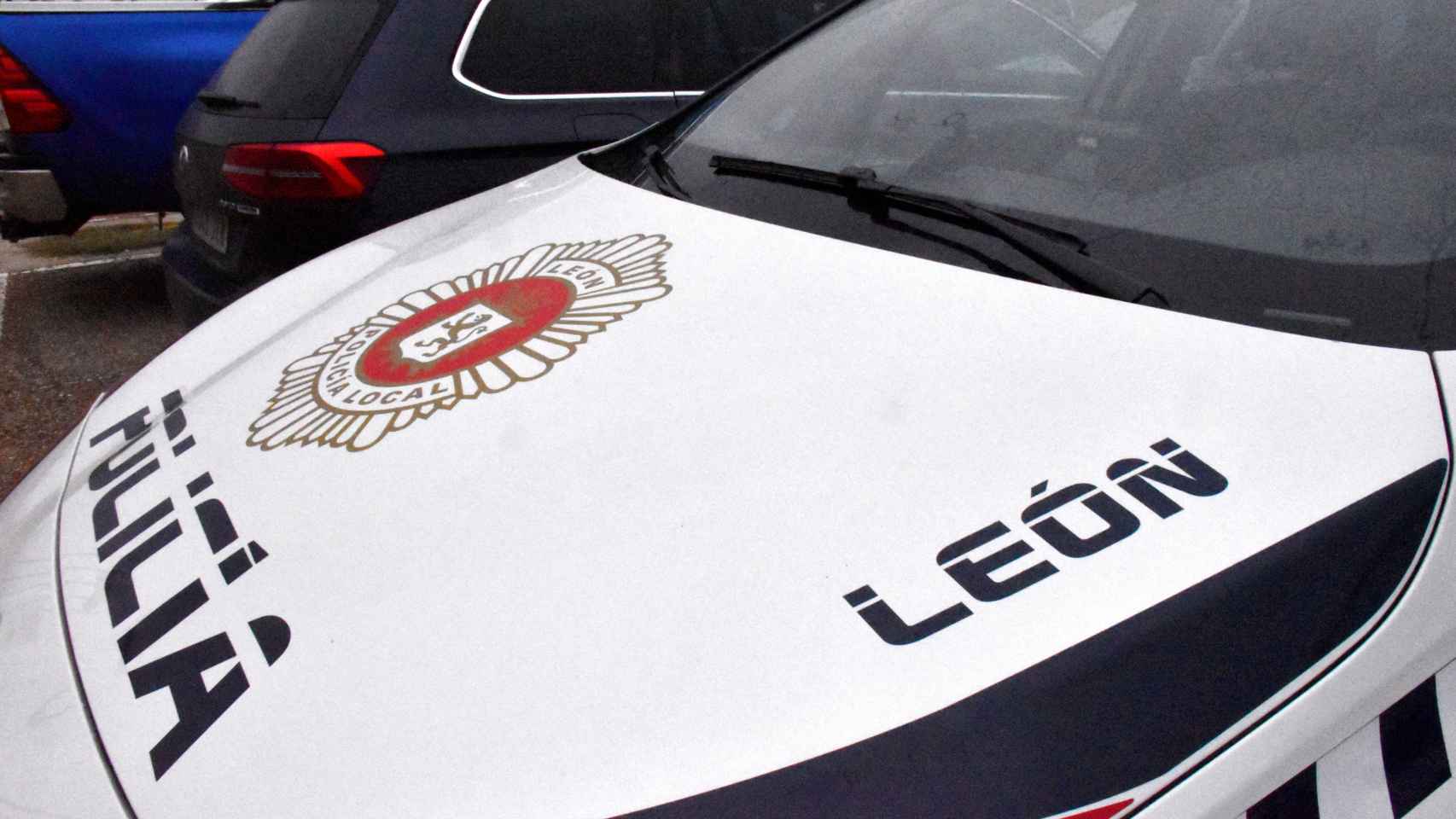 Un vehículo de la Policía Local de León.
