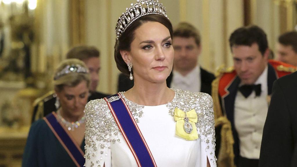 Kate Middleton en la cena de gala de este martes, 22 de noviembre de 2022.