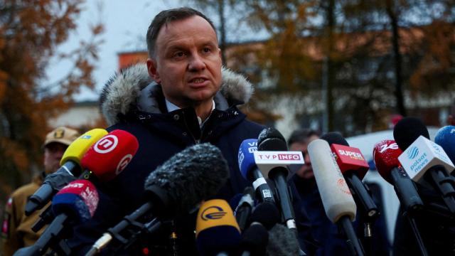 El presidente polaco, Andrzej Duda, atiende a los medios el pasado 17 de noviembre.