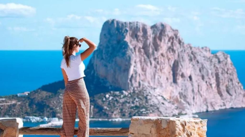 El mirador de Morro de Toix , en Calp.