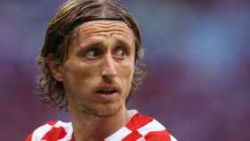 Luka Modric, con la selección de Croacia en el Mundial de Qatar 2022