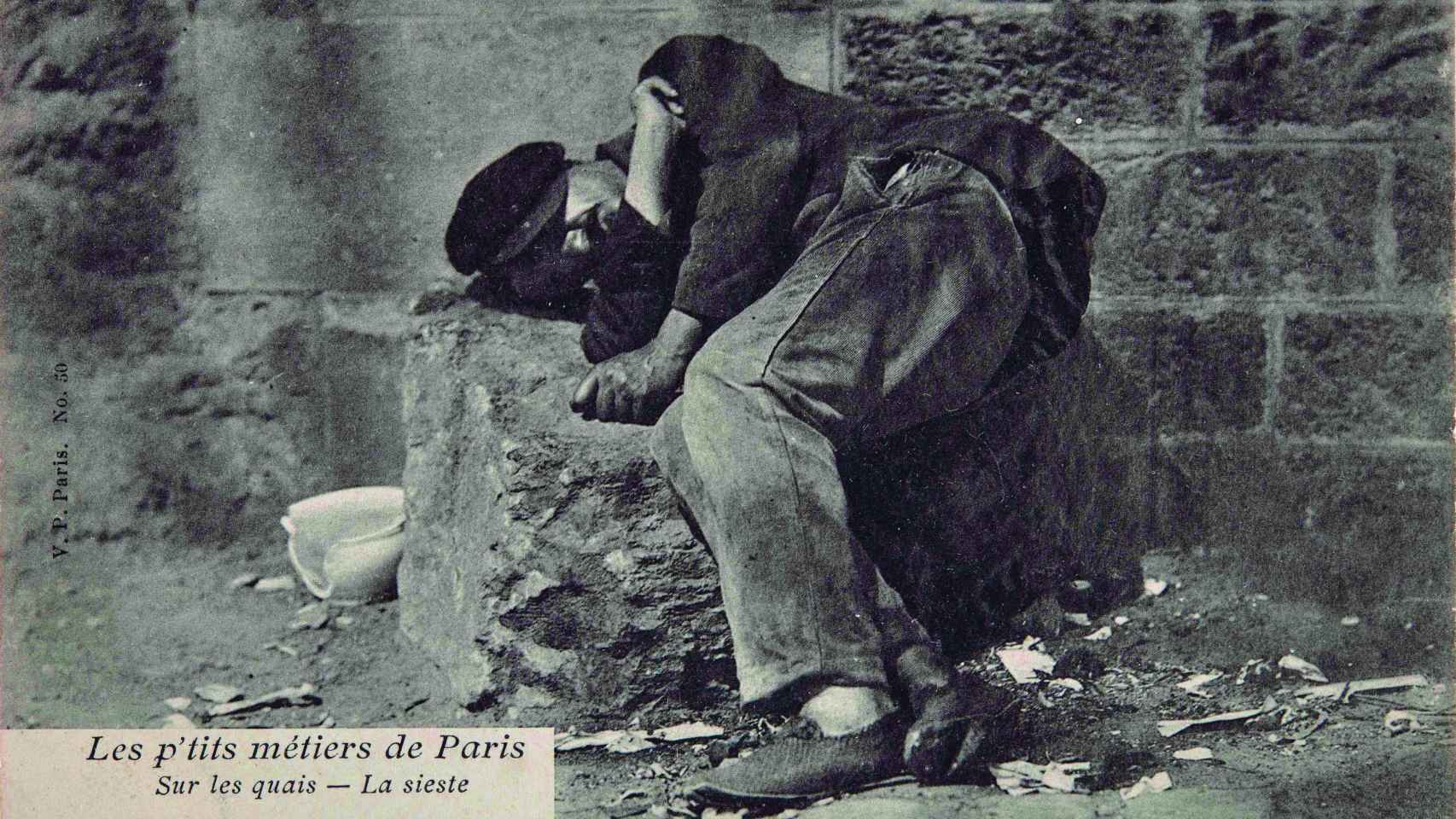 Eugène Atget: 'En las orillas - La siesta. Los pequeños oficios de París', 1904. Museo Reina Sofía