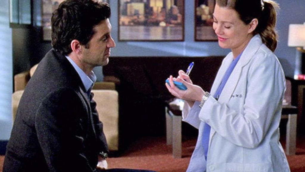 Derek y Meredith firman sus famosos votos matrimoniales.