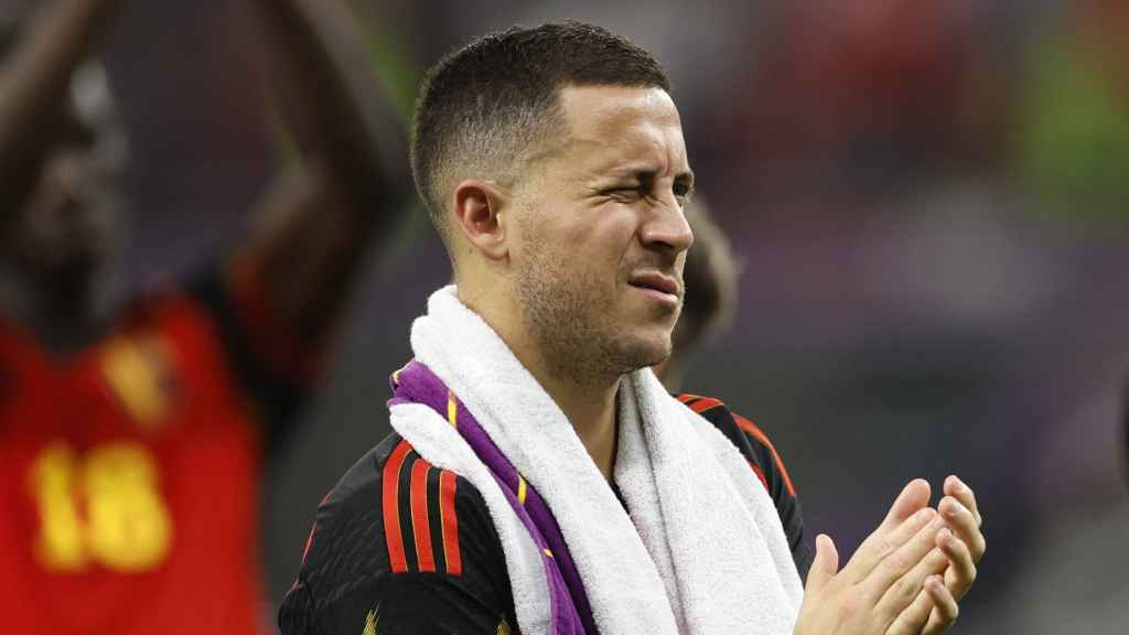 Eden Hazard, tras el partido entre Bélgica y Canadá en el Mundial de Qatar