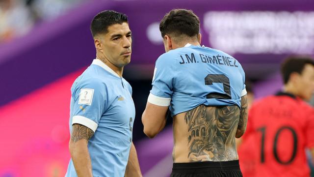 Luis Suárez y Giménez, durante el partido contra Corea del Sur