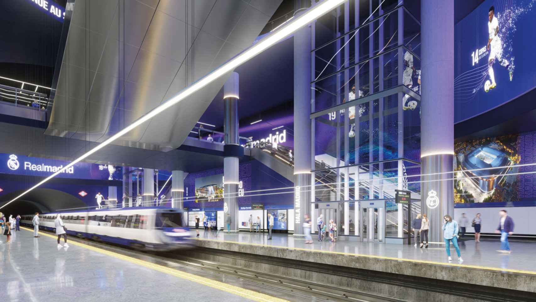 La nueva estación de Metro Santiago Bernabéu