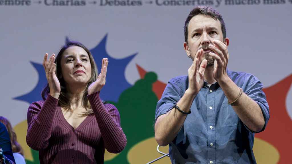 Pablo Iglesias e Irene Montero, en la 'Uni de otoño' de Podemos el pasado 6 de noviembre.