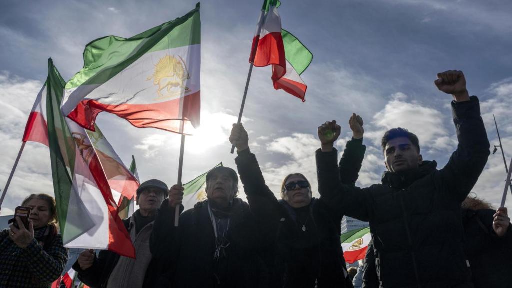 Manifestantes iraníes.