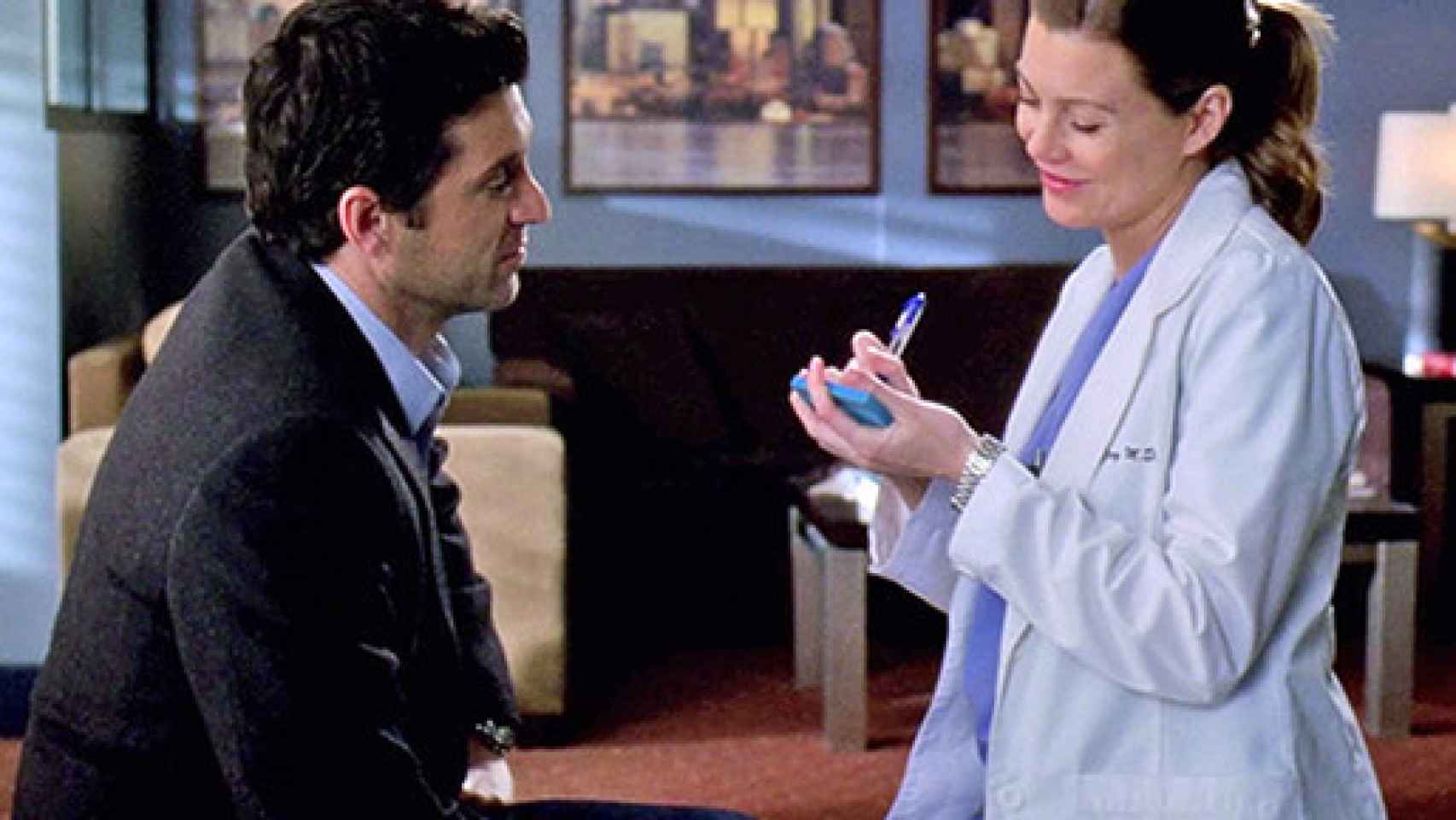 Derek y Meredith firman sus famosos votos matrimoniales.