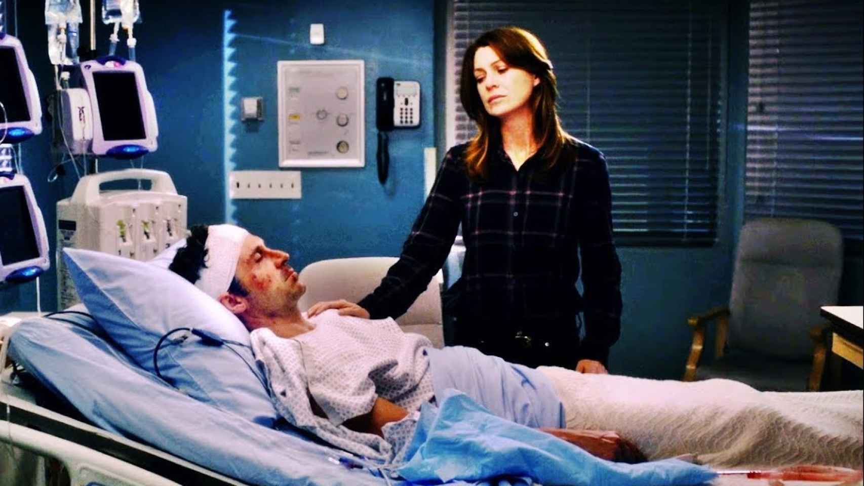 Meredith dice adiós a Derek.
