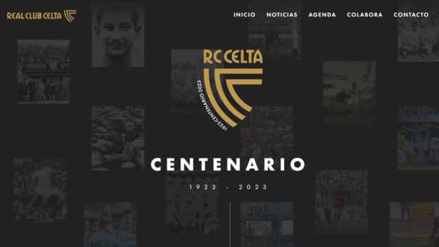 Portada de la web del Centenario.