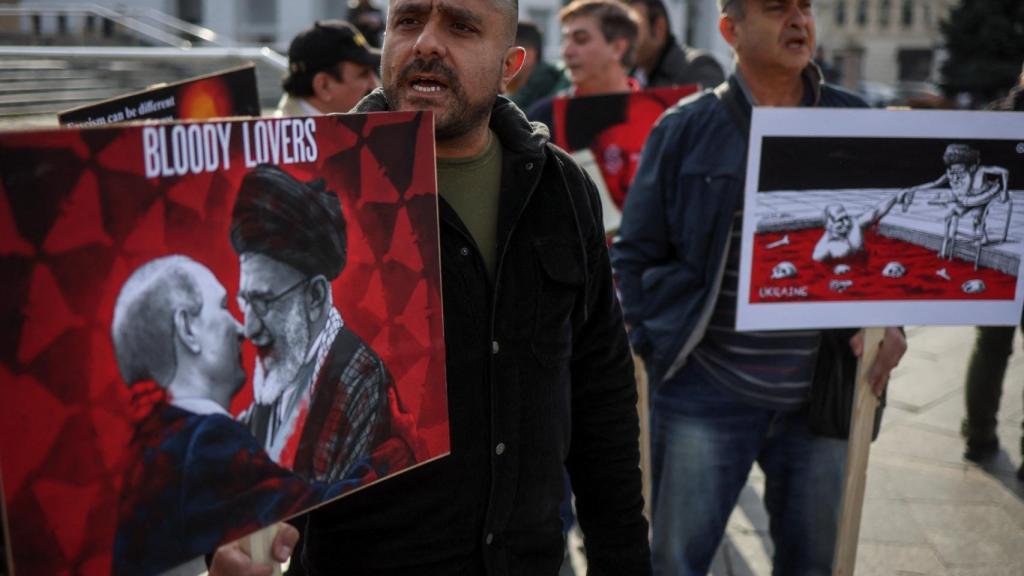 Protestas contra la represión policial en Irán.