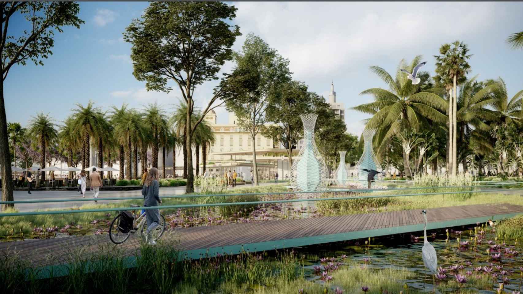 Uno de los nuevos escenarios planteado en el Parque de Málaga.