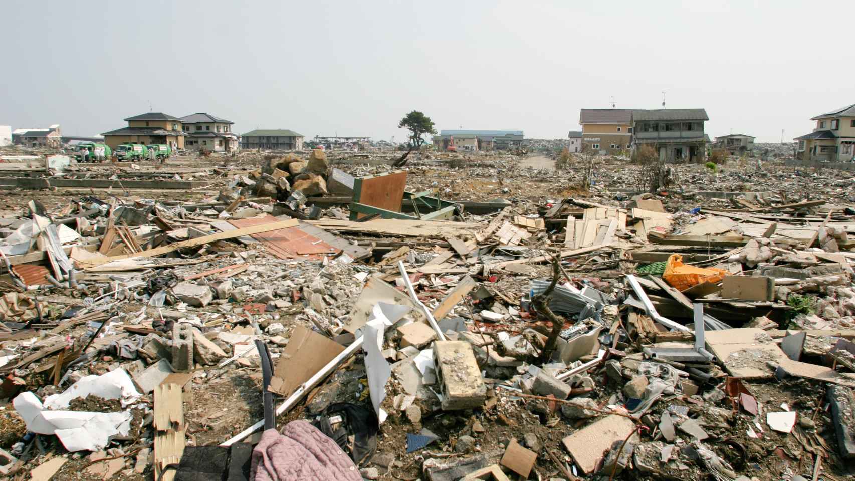 Los destrozos que ocasionó el tsunami de Japón, en 2011.