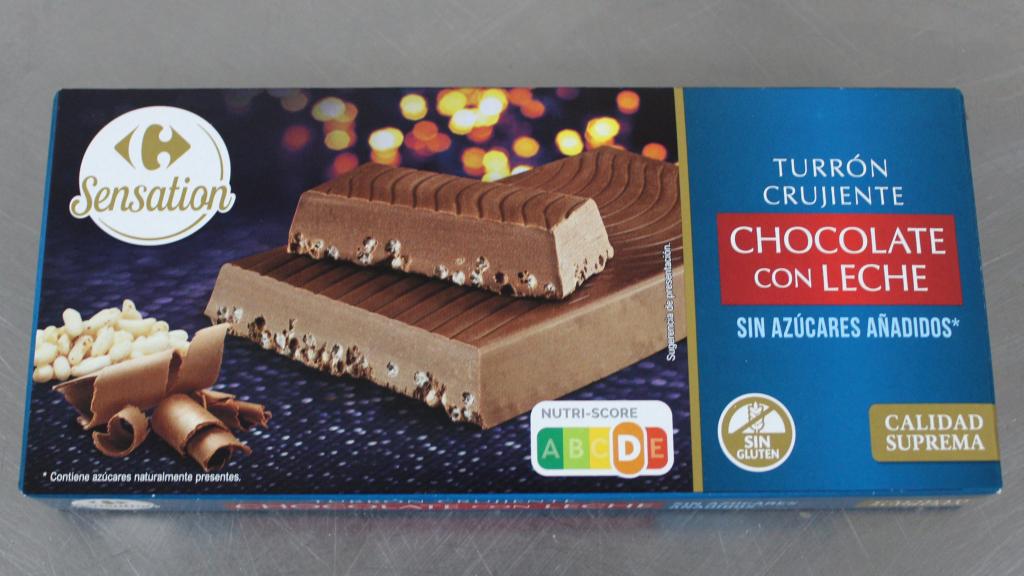 El turrón crujiente de chocolate de Carrefour.