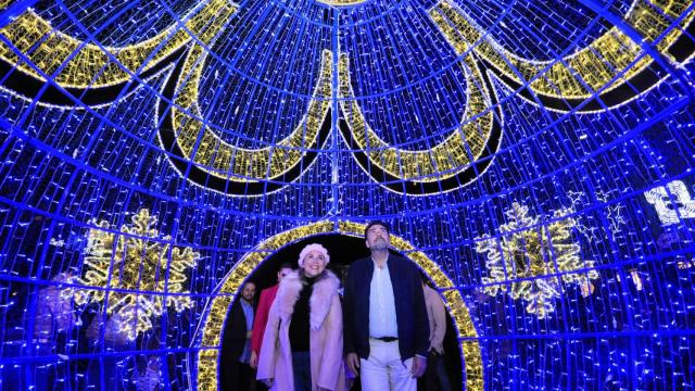 Las luces de Navidad de Alicante, en una imagen de archivo.