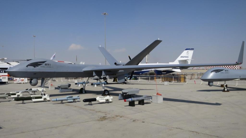 Wing Loong II en una exposición aérea