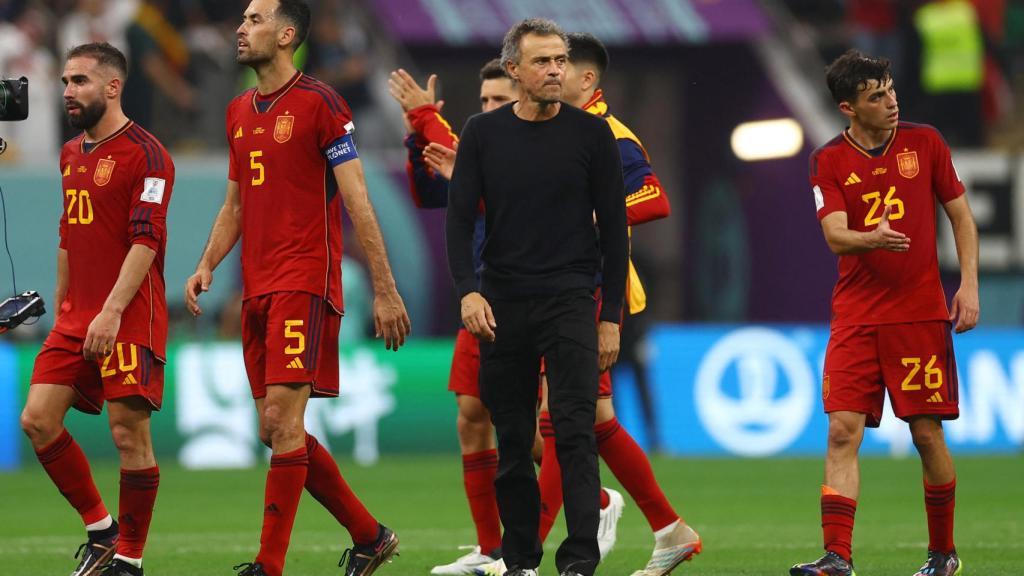 España se retira al vestuario tras el empate ante Alemania