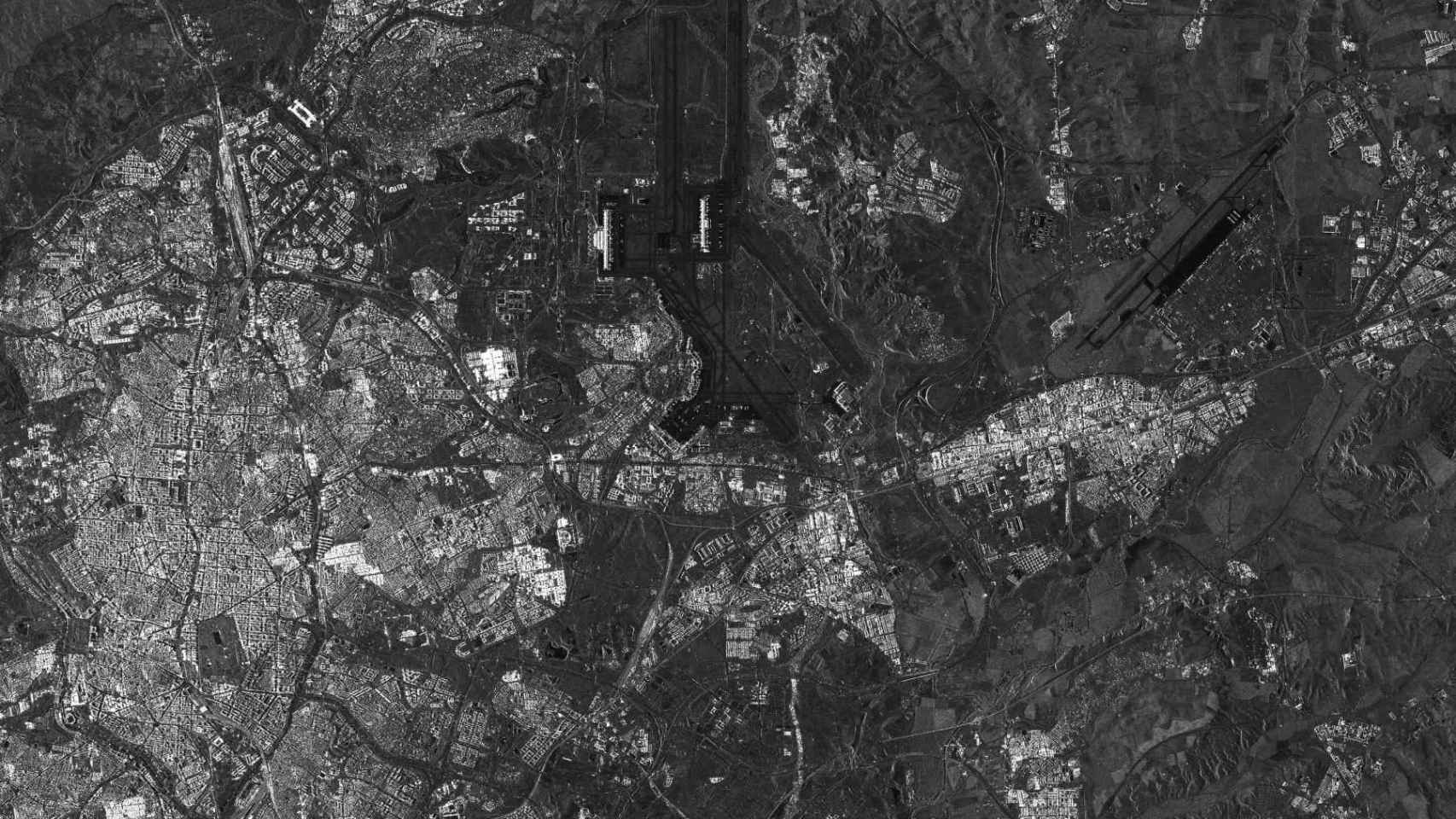 Imagen de Torrejón de Ardoz (Madrid) tomada por un satélite de Hisdesat.