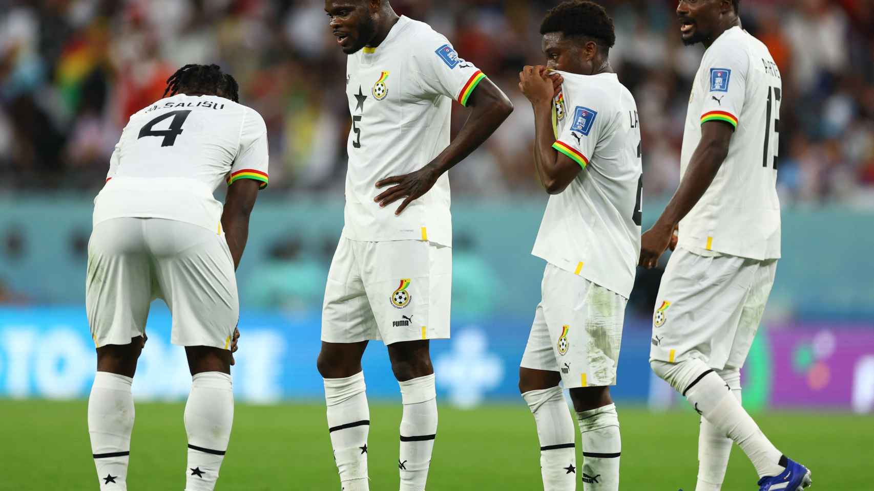Jugadores de Ghana.