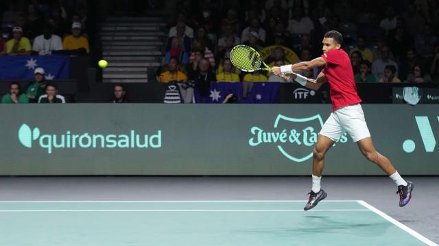 Un momento de la Copa Davis celebrada en Málaga.