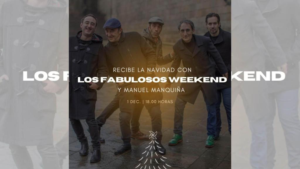 Manuel Manquiña y ‘Los fabulosos Weekend’ dan la bienvenida a la Navidad.