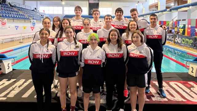 Equipo de natación del Náutico de Vigo.