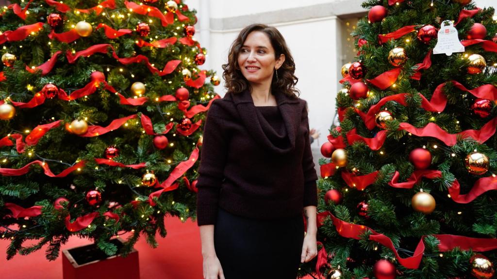 La presidenta de la Comunidad de Madrid este martes.