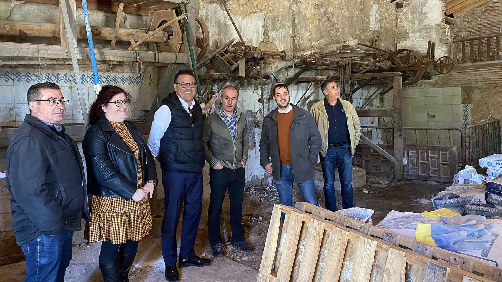 José Ramón González de Zárate visita las obras de recuperación del Molí Coví