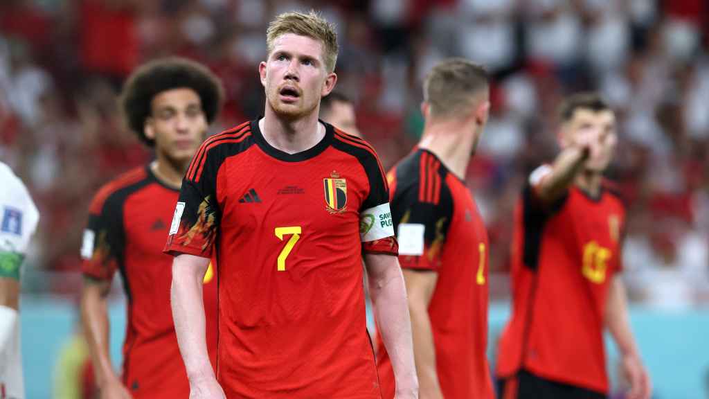 Kevin de Bruyne tras la derrota de Bélgica con Marruecos en el Mundial de Qatar