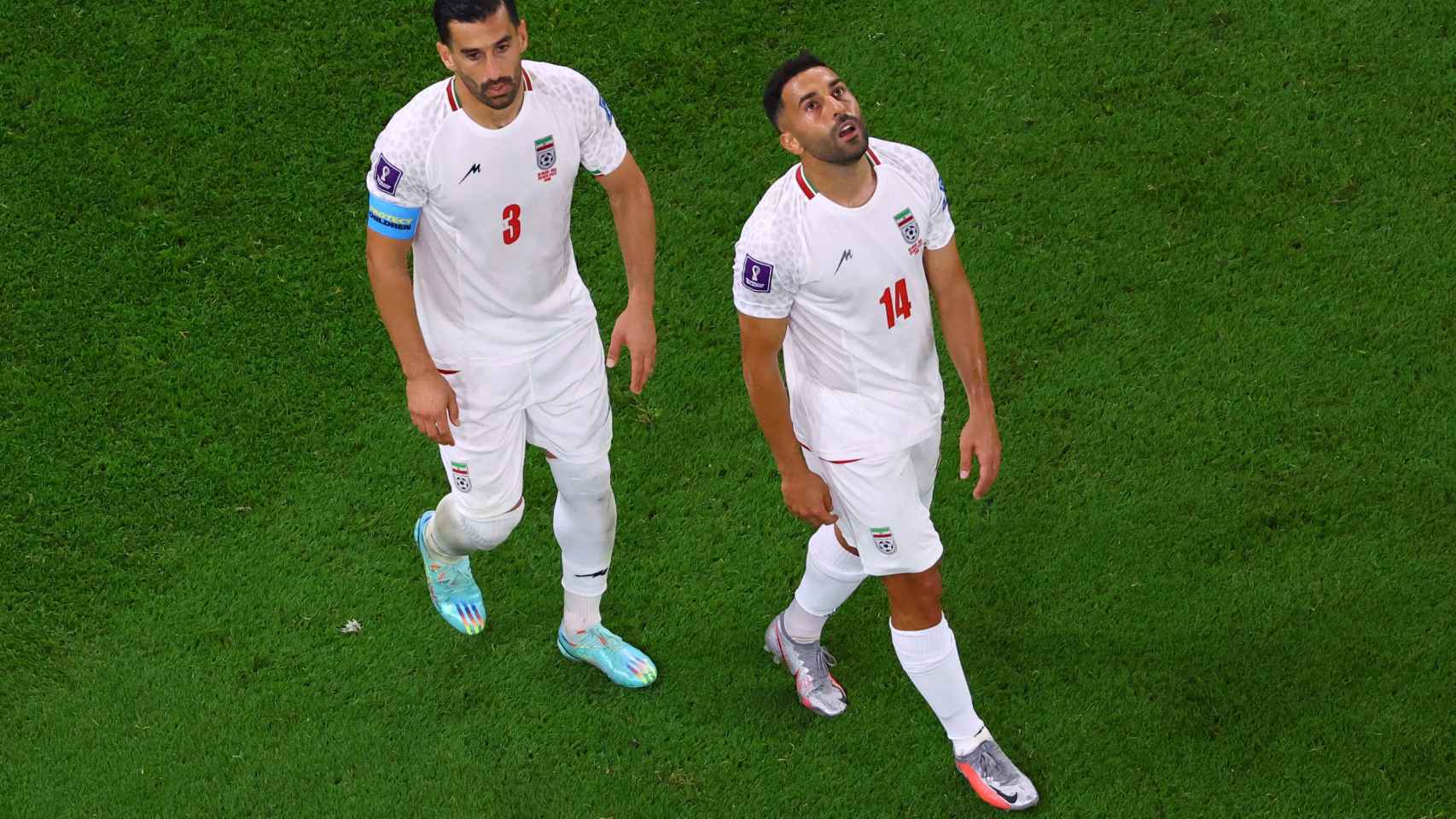 Lamentos de los futbolistas iraníes