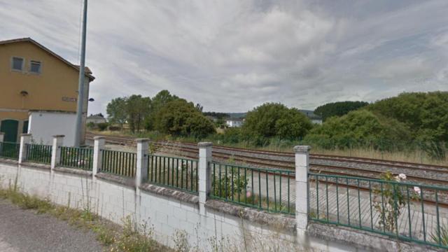 Estación de tren de Rubián, en Bóveda (Lugo).