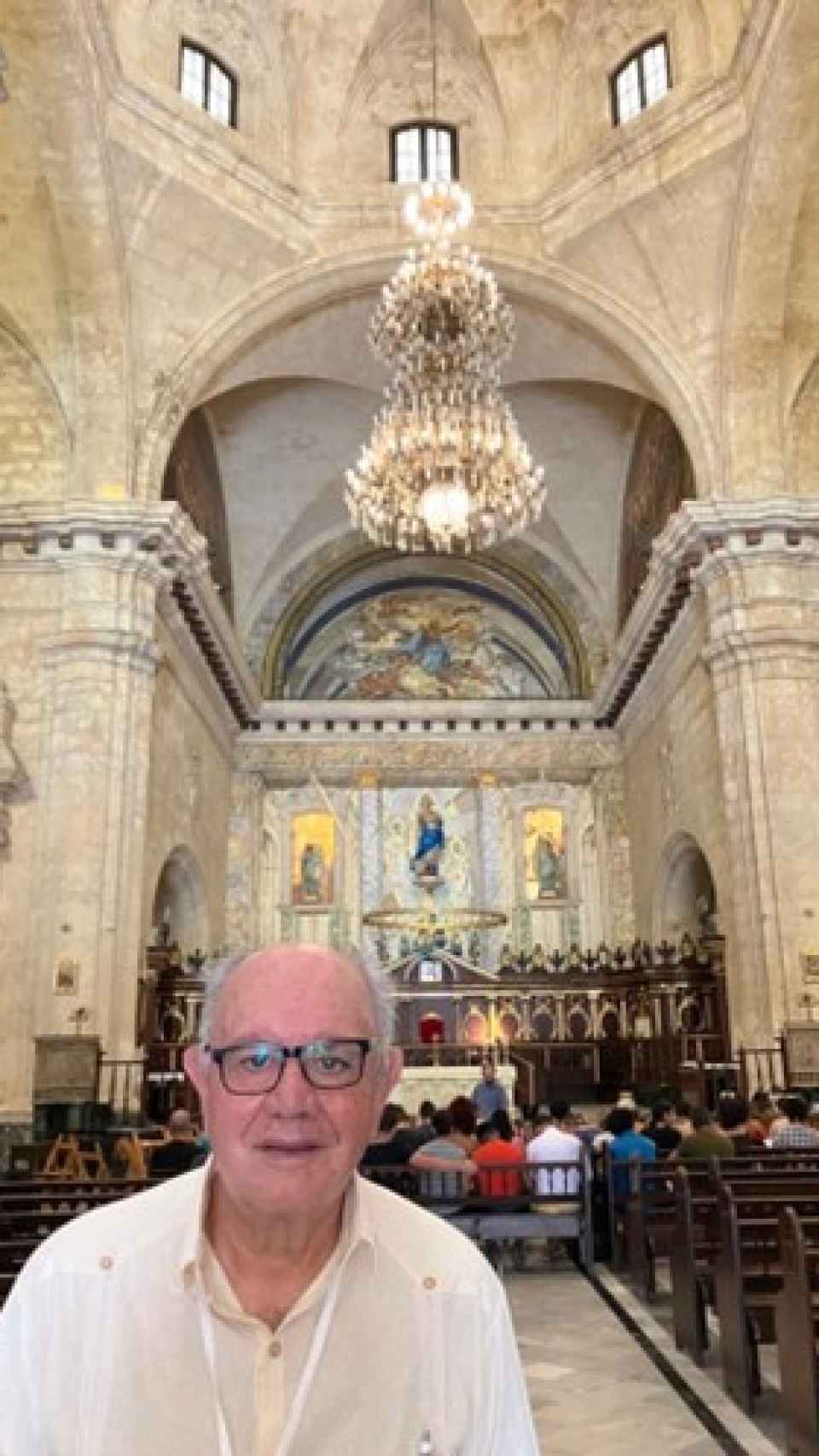 Miguel Cid en la Catedral de La Habana