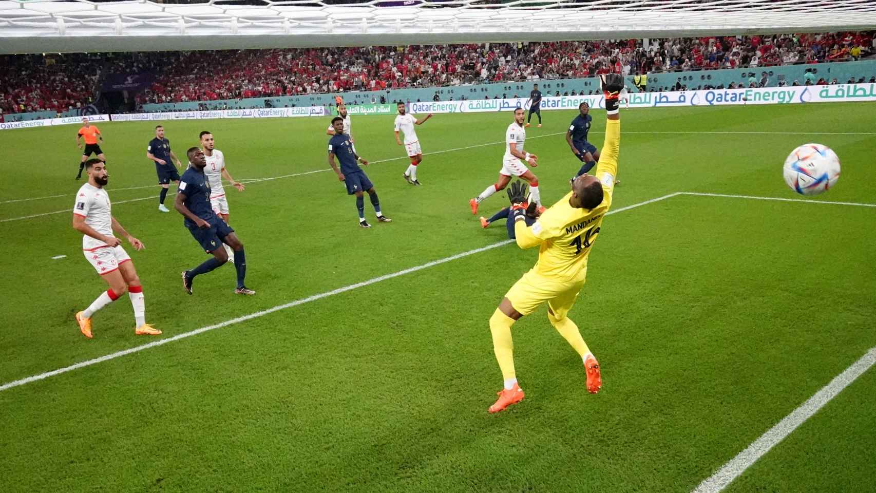 Gol de Nader Ghandri con la selección de Túnez a Francia que fue anulado