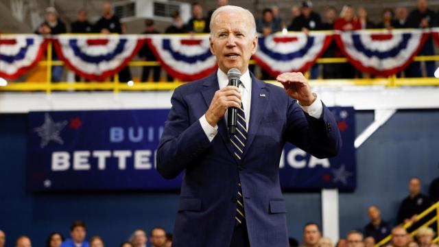 Joe Biden, presidente de Estados Unidos, durante un evento en Michigan.