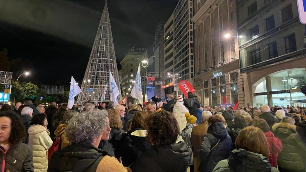 Concentración por la Atención Primaria en A Coruña.