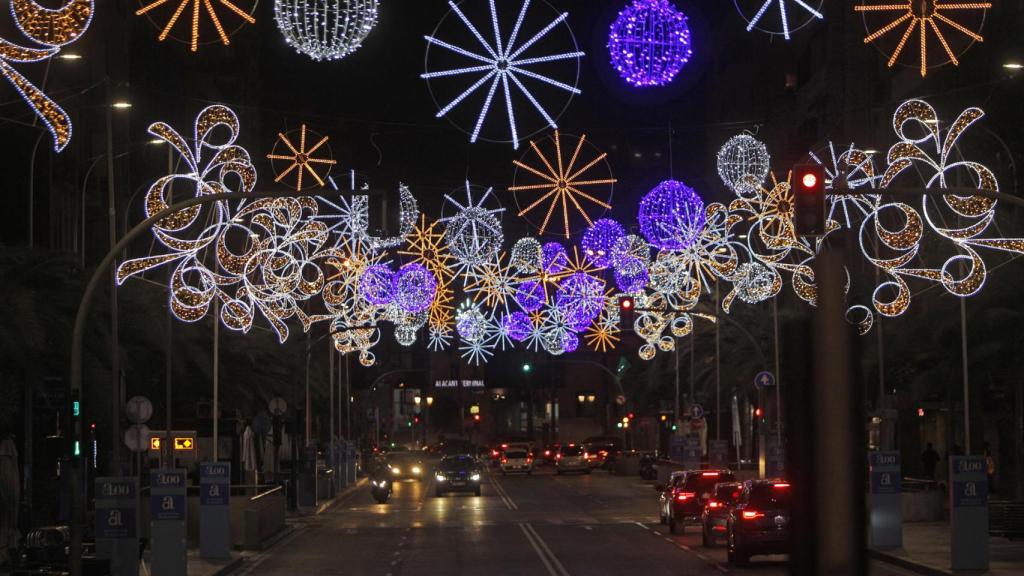 Luces de la ciudad de Alicante.