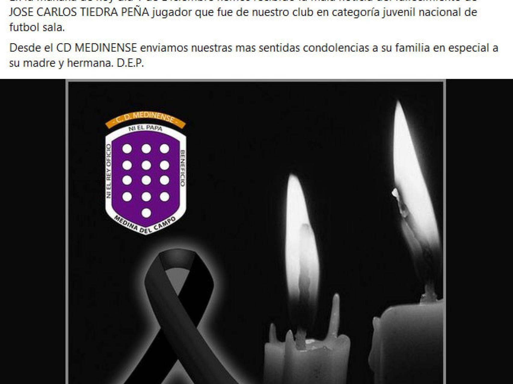 Mensaje del CD Medinense