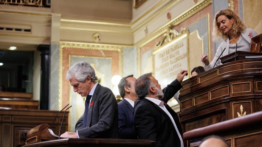 La presidenta del Congreso, Meritxell Batet, durante una votación este jueves.