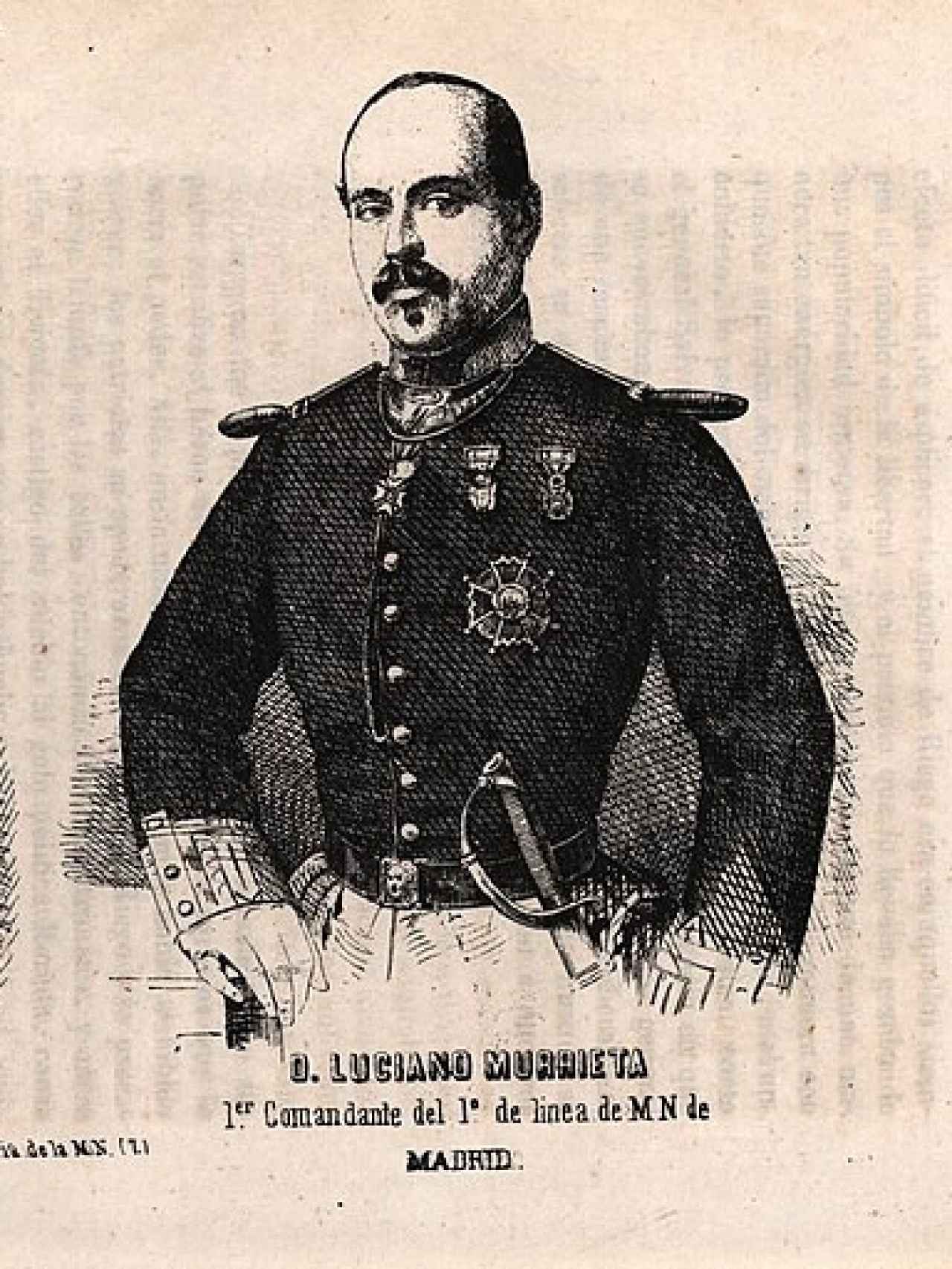 El marqués y militar Luciano Murrieta, considerado como el inventor del vino Rioja moderno en 1852.