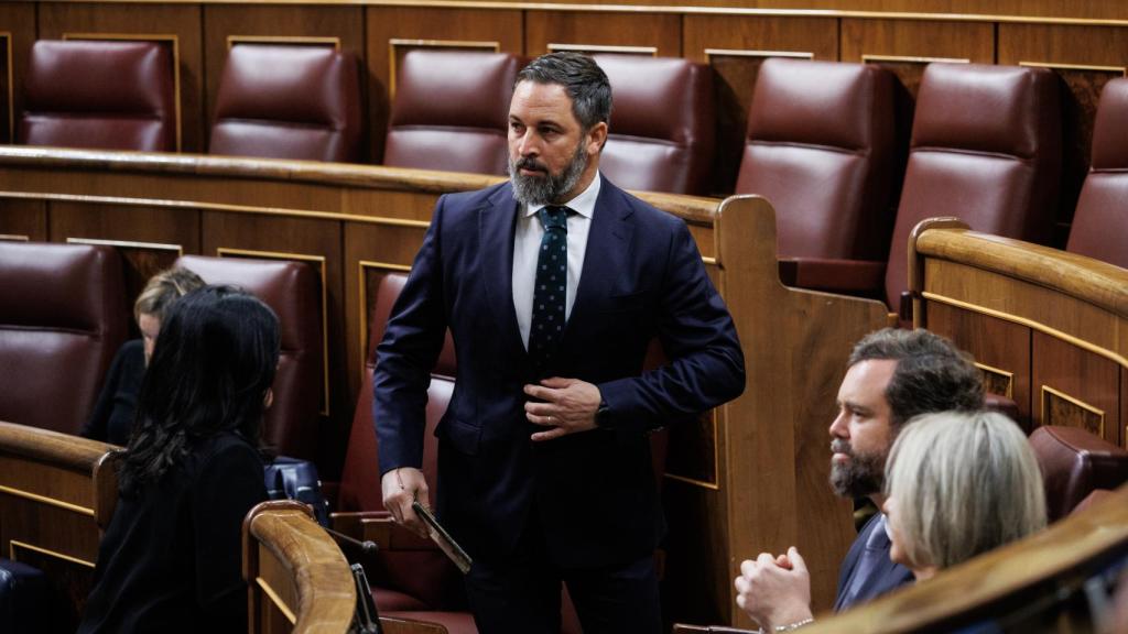 Santiago Abascal, este jueves en el Congreso de los Diputados.