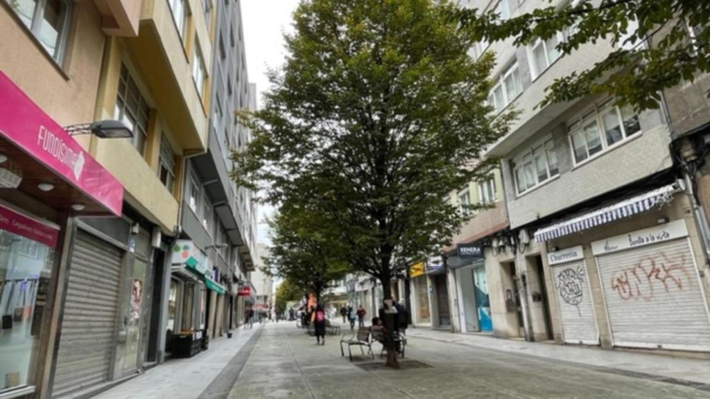 Calle Barcelona, la arteria del Agra do Orzán que fue la vía comercial más transitada de Galicia