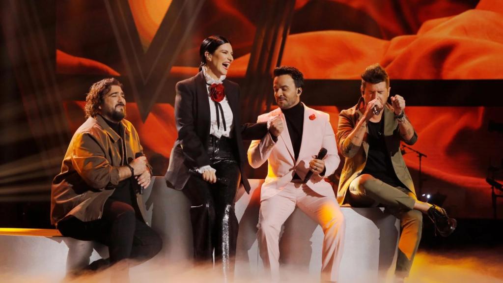 Antonio Orozco, Laura Pausini, Luis Fonsi y Pablo López.