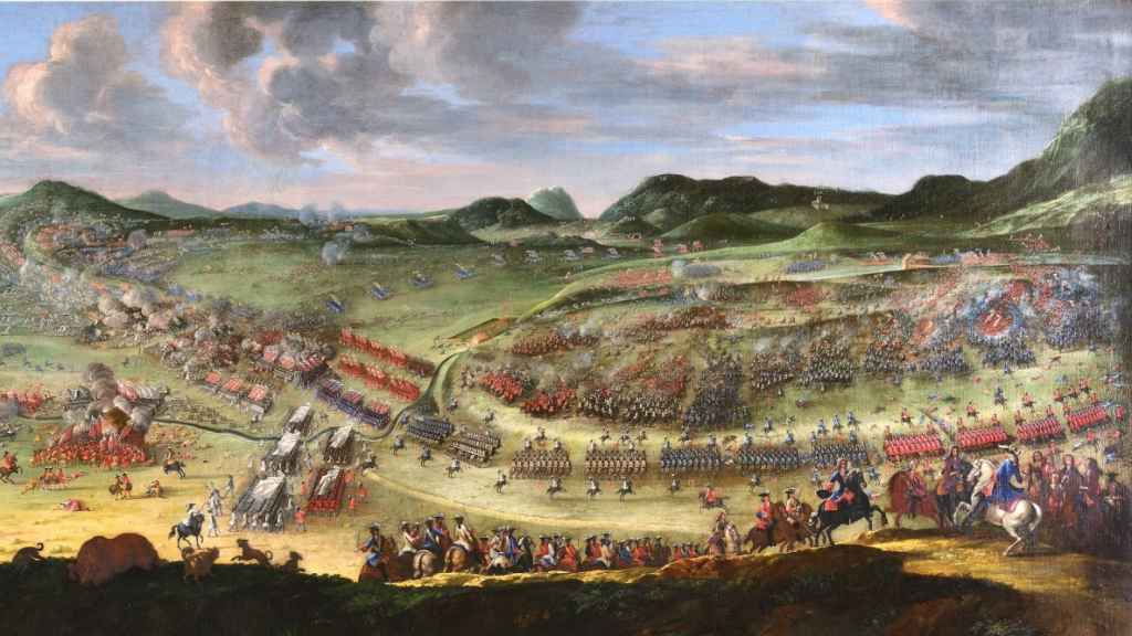 'La batalla de Almansa' (1709), óleo sobre lienzo pintado por Buonaventura Ligli.