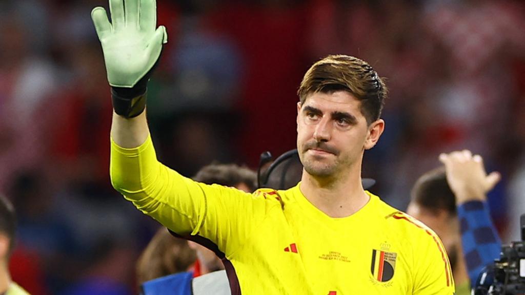 Courtois, tras el partido de Bélgica.