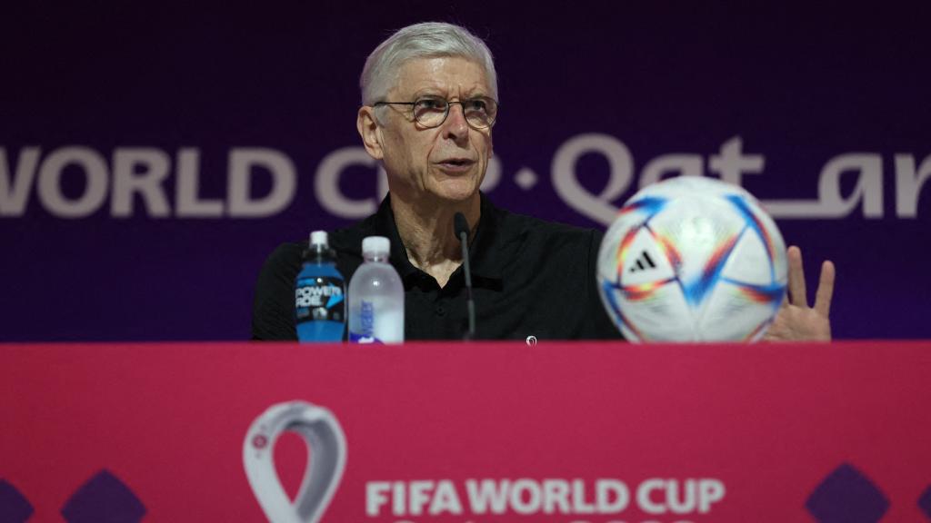 Wenger, en un acto en el Mundial de Qatar