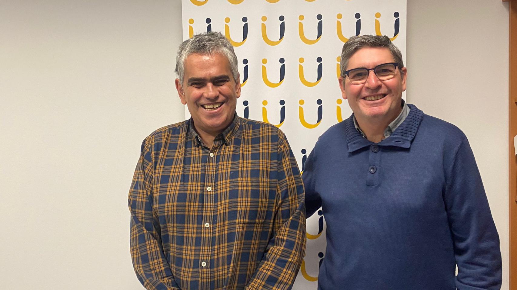 Roberto, la persona con discapacidad intelectual, y Luis, su voluntario