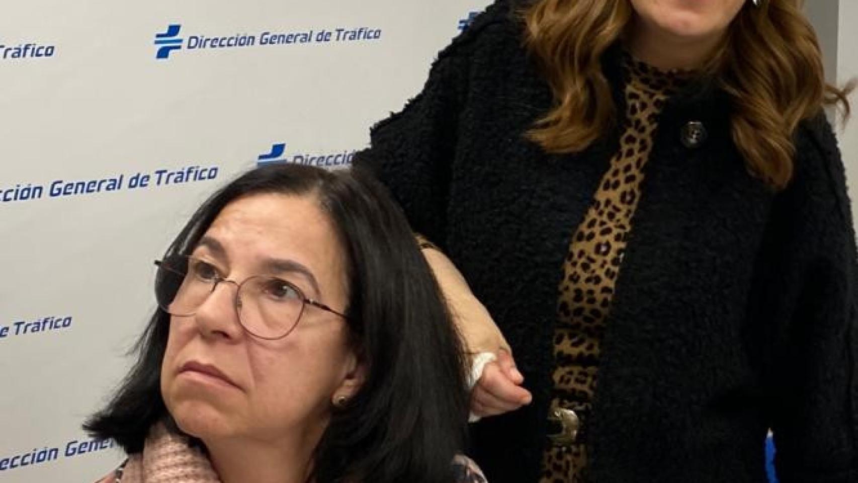 La subdelegada del Gobierno en Valladolid, Alicia Villar, con la delegada del Gobierno en Castilla y León, Virginia Barcones