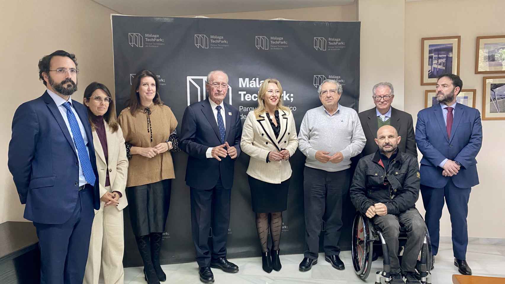 El nuevo consejo de Administración de Málaga Tech Park, celebrado hoy.